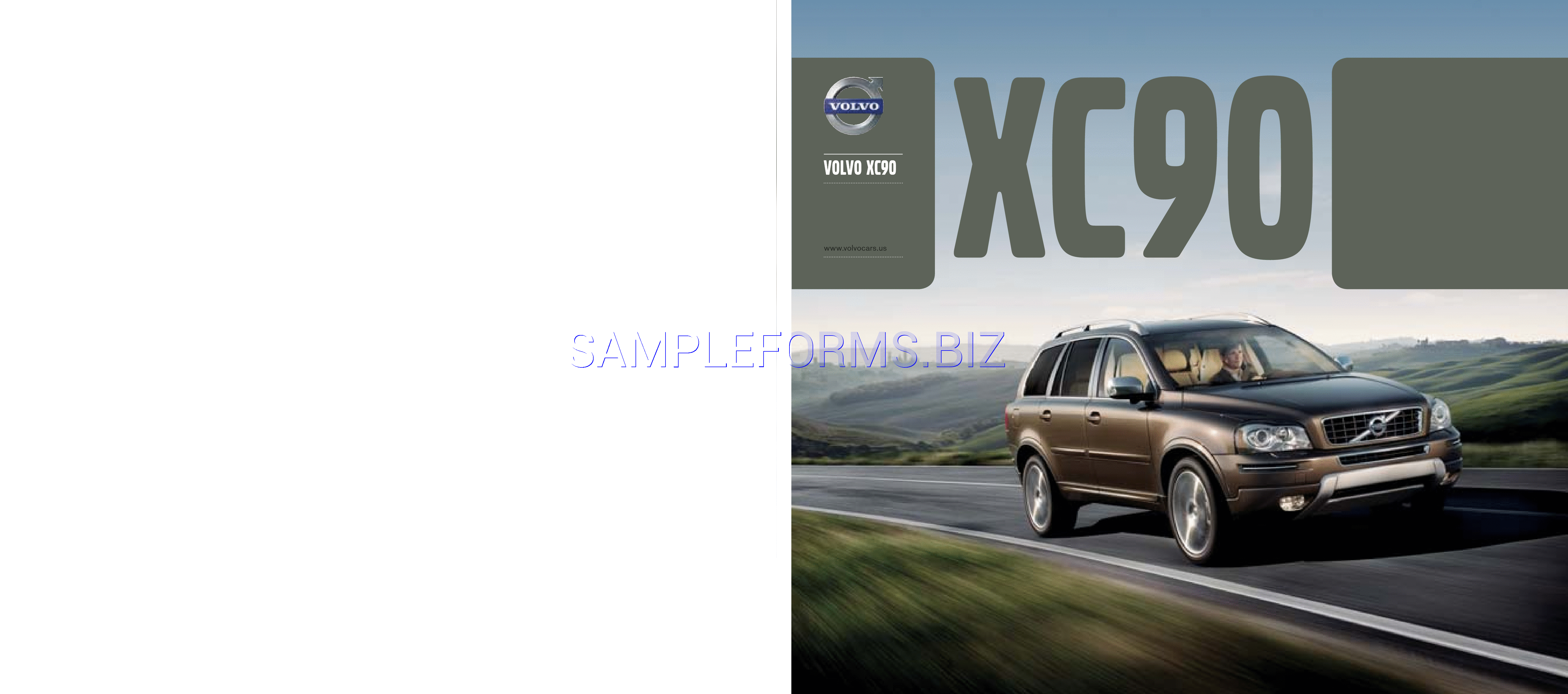 Preview free downloadable Volvo XC90 Brochure in PDF (page 1)